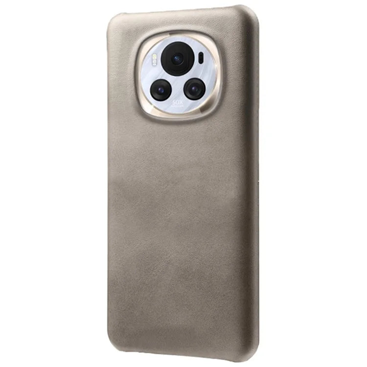 For Honor Magic6 5G Phone Cover Calf Texture PU Leather+PC Anti-scratch Case