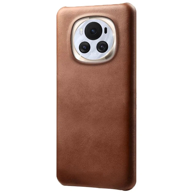 For Honor Magic6 5G Phone Cover Calf Texture PU Leather+PC Anti-scratch Case