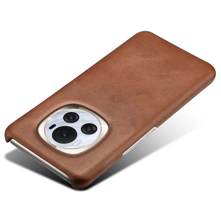 For Honor Magic6 5G Phone Cover Calf Texture PU Leather+PC Anti-scratch Case