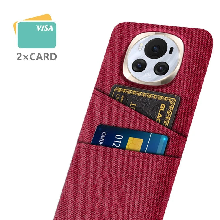 For Honor Magic6 5G PC Phone Case Dual Card Slots Protective Cover