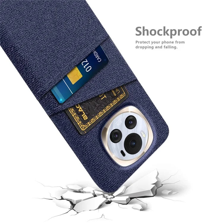 For Honor Magic6 5G PC Phone Case Dual Card Slots Protective Cover