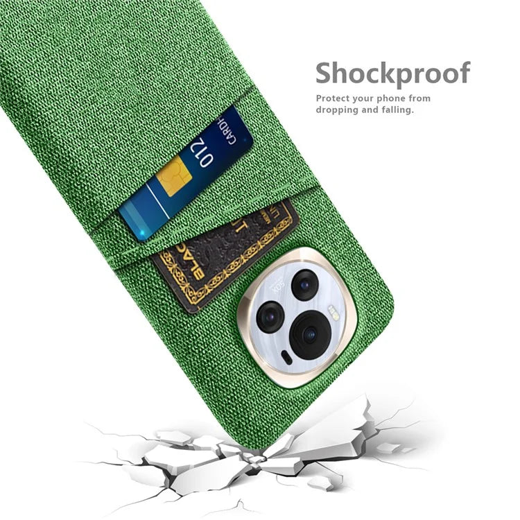 For Honor Magic6 5G PC Phone Case Dual Card Slots Protective Cover