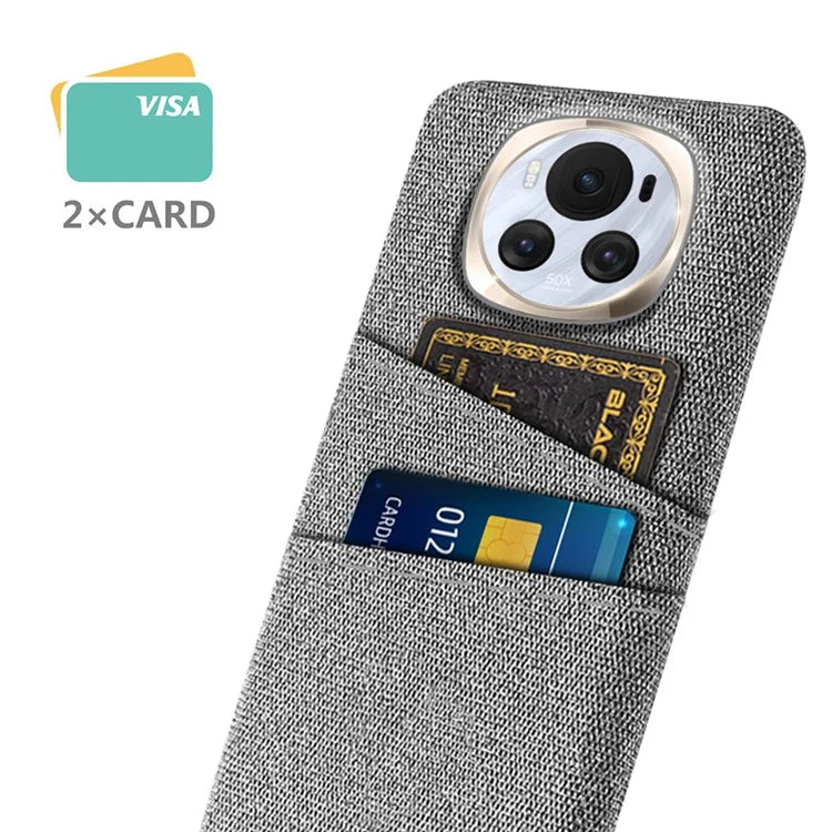 For Honor Magic6 5G PC Phone Case Dual Card Slots Protective Cover