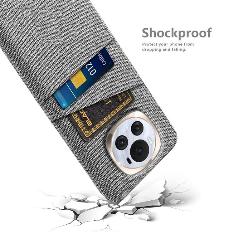 For Honor Magic6 5G PC Phone Case Dual Card Slots Protective Cover