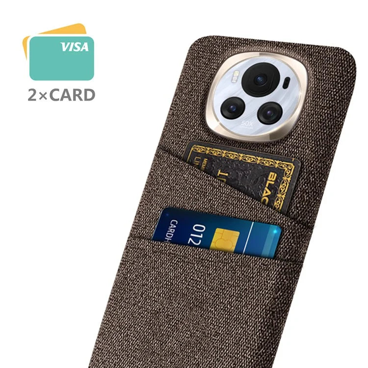For Honor Magic6 5G PC Phone Case Dual Card Slots Protective Cover
