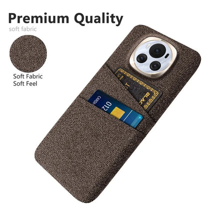 For Honor Magic6 5G PC Phone Case Dual Card Slots Protective Cover