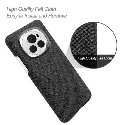 For Honor Magic6 Pro 5G Case Hard PC+Cloth Protective Phone Cover