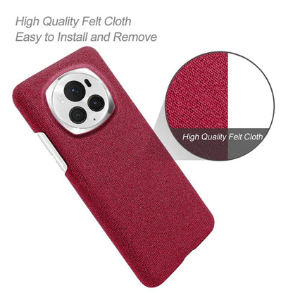 For Honor Magic6 Pro 5G Case Hard PC+Cloth Protective Phone Cover