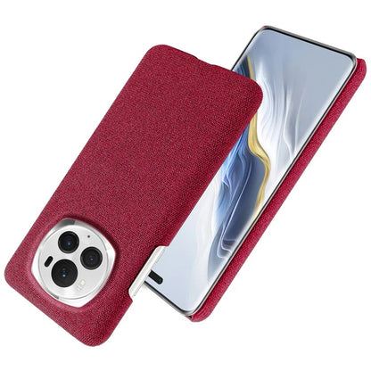 For Honor Magic6 Pro 5G Case Hard PC+Cloth Protective Phone Cover