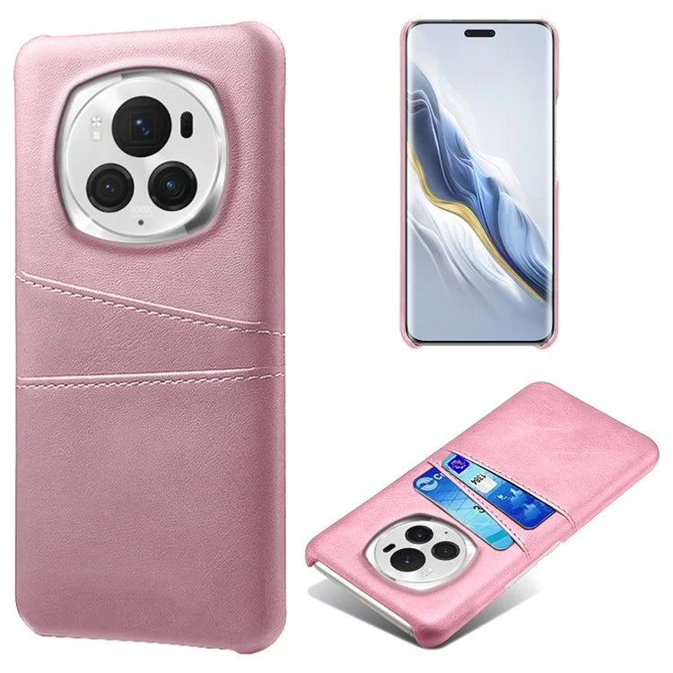 For Honor Magic6 Pro 5G Case Shockproof Leather Coated PC Phone Shell