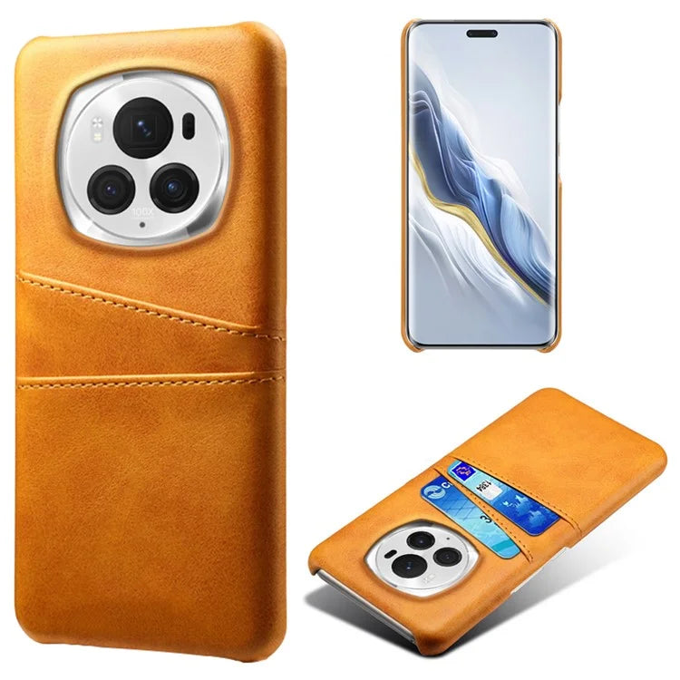 For Honor Magic6 Pro 5G Case Shockproof Leather Coated PC Phone Shell