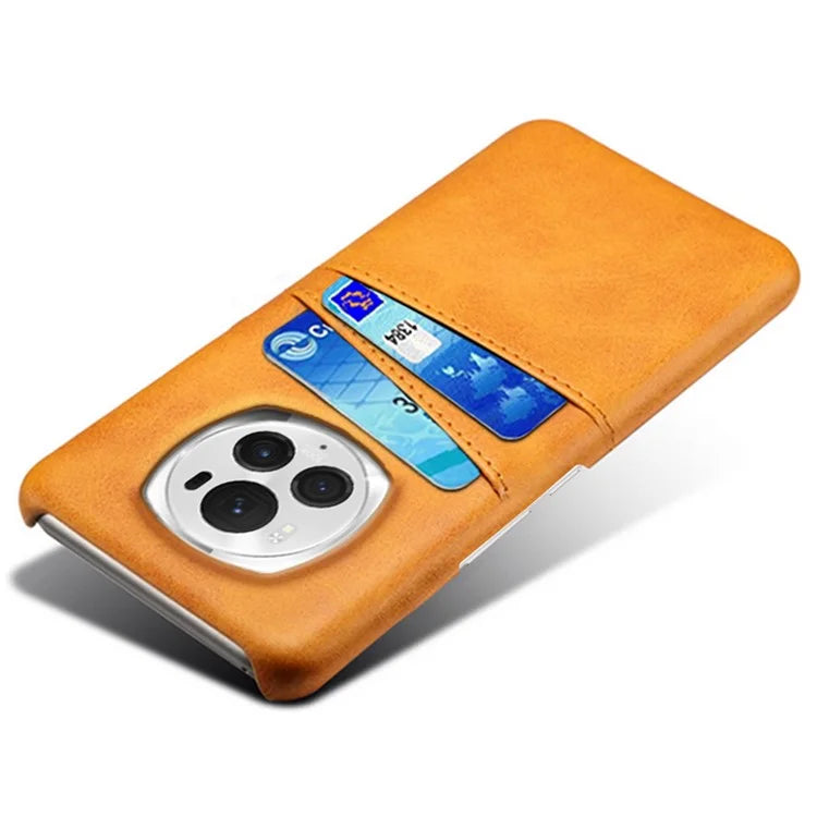 For Honor Magic6 Pro 5G Case Shockproof Leather Coated PC Phone Shell