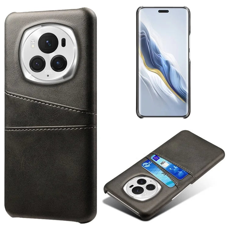 For Honor Magic6 Pro 5G Case Shockproof Leather Coated PC Phone Shell