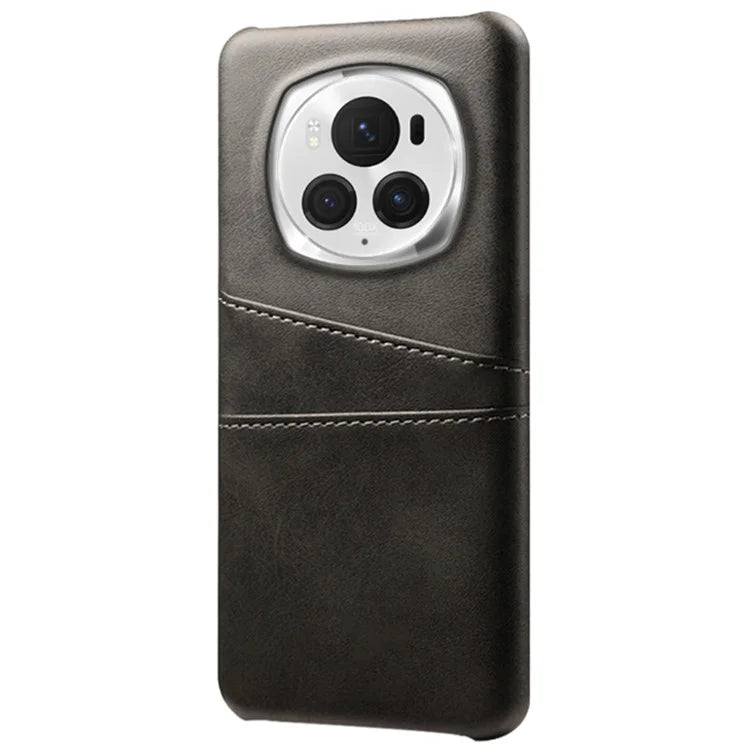 For Honor Magic6 Pro 5G Case Shockproof Leather Coated PC Phone Shell