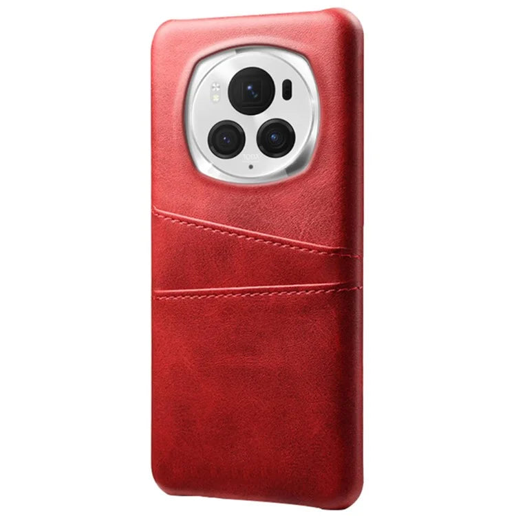 For Honor Magic6 Pro 5G Case Shockproof Leather Coated PC Phone Shell