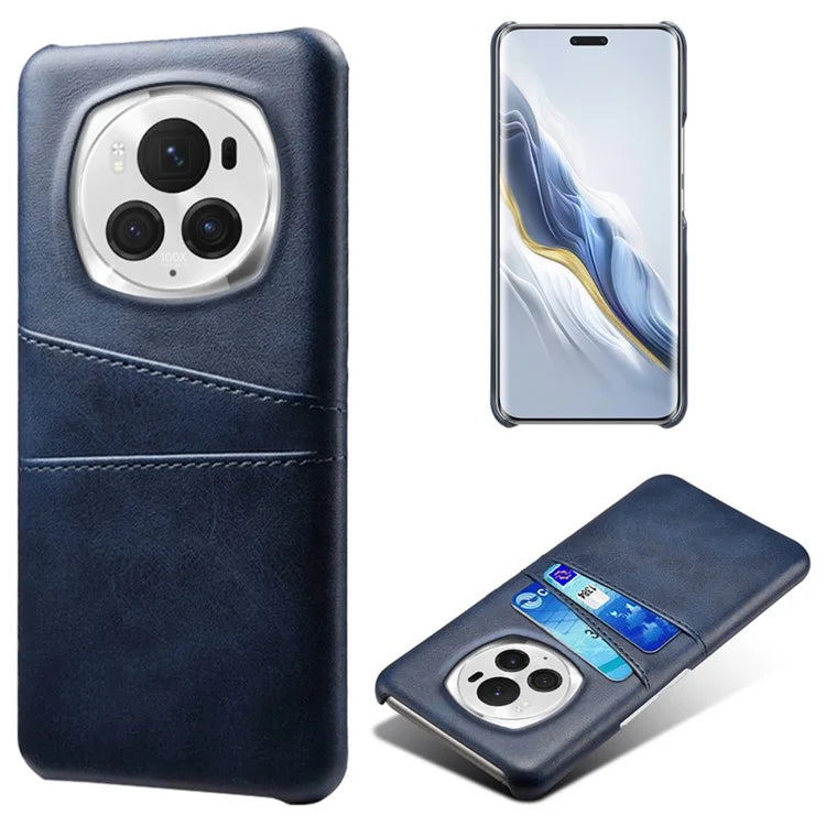 For Honor Magic6 Pro 5G Case Shockproof Leather Coated PC Phone Shell