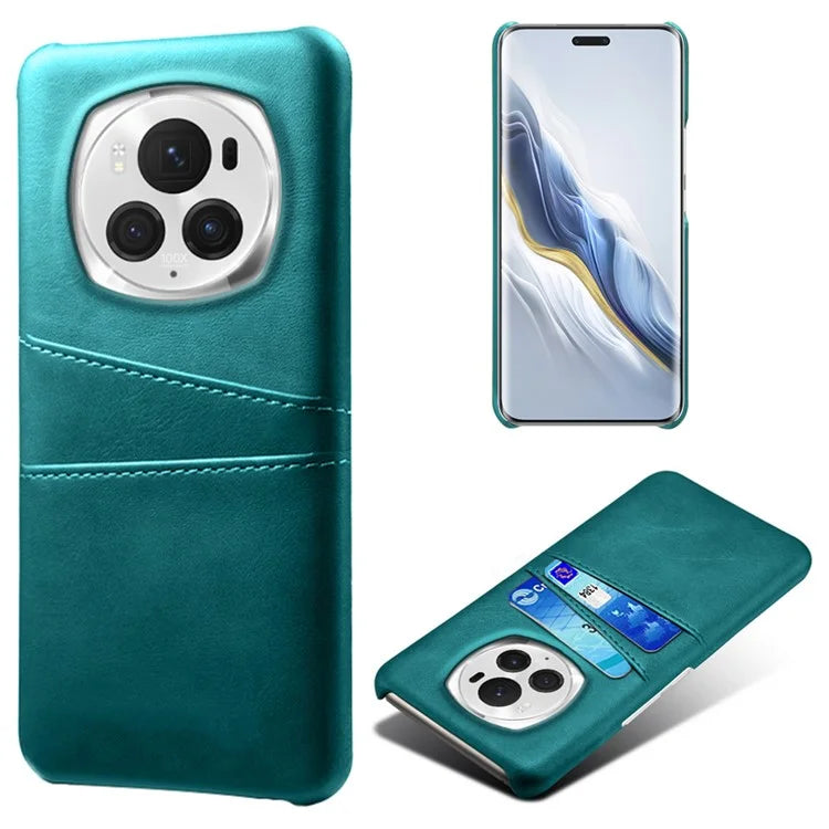 For Honor Magic6 Pro 5G Case Shockproof Leather Coated PC Phone Shell