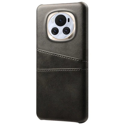 For Honor Magic6 5G Case Leather+PC Dual Card Holder Protective Shell