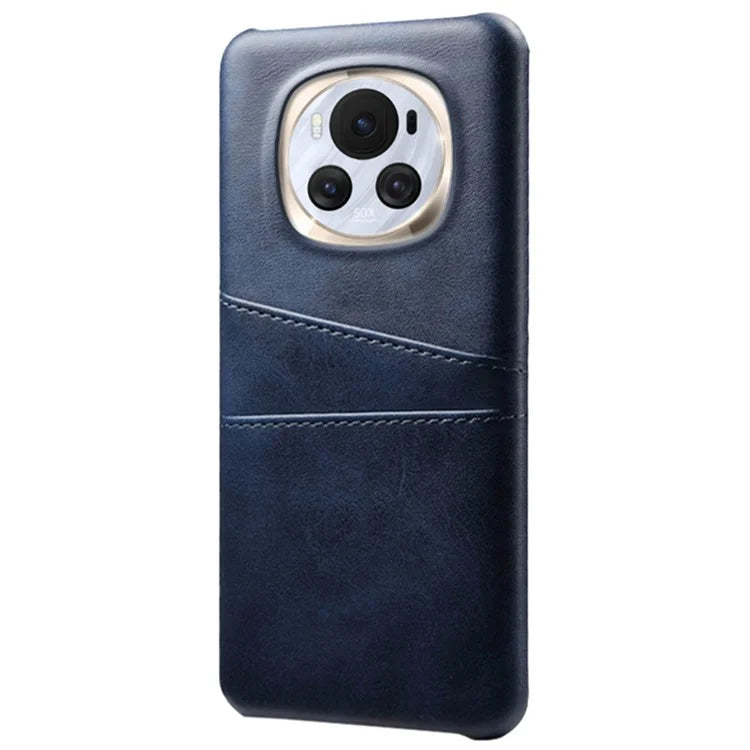 For Honor Magic6 5G Case Leather+PC Dual Card Holder Protective Shell