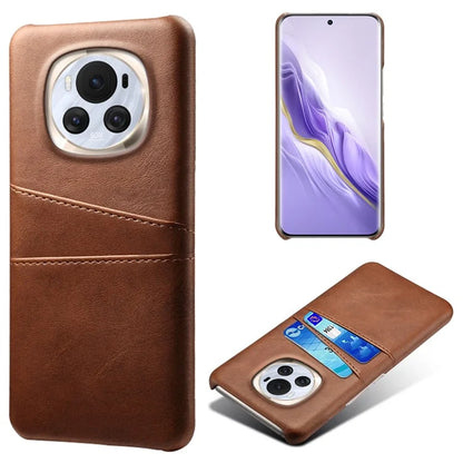 For Honor Magic6 5G Case Leather+PC Dual Card Holder Protective Shell