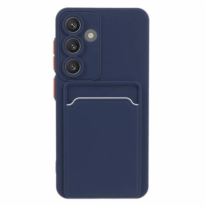 For Samsung Galaxy S24+ Case Matte TPU Slim-Fit Phone Cover with Card Slot