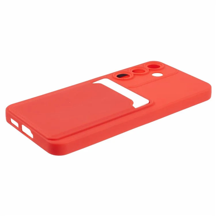 For Samsung Galaxy S24 Case Card Slot Matte Fingerprint-free Back Cover