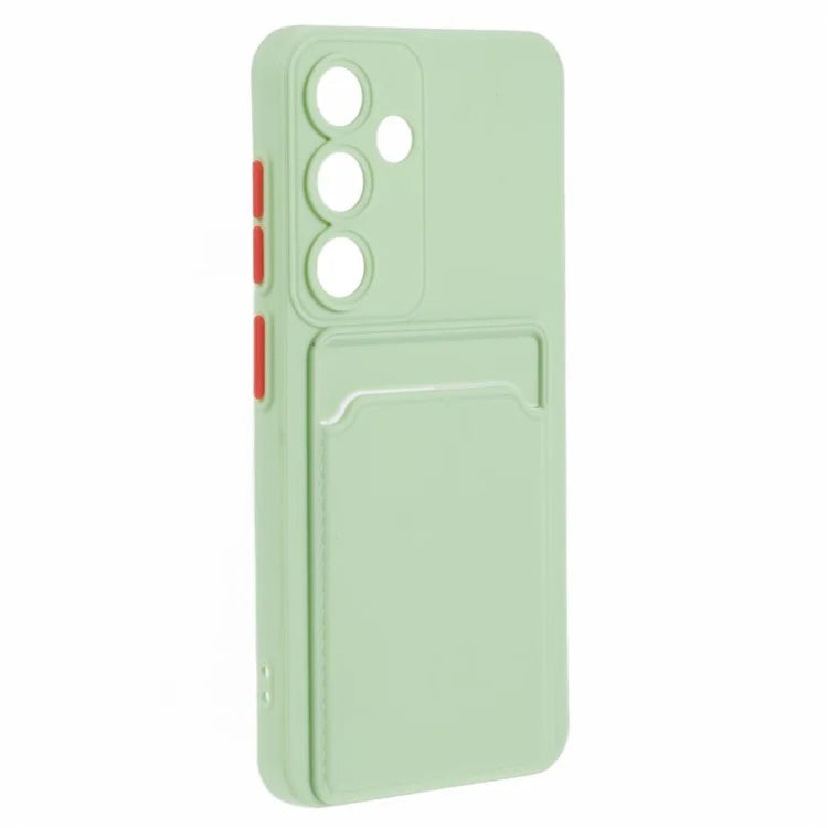 For Samsung Galaxy S24 Case Card Slot Matte Fingerprint-free Back Cover