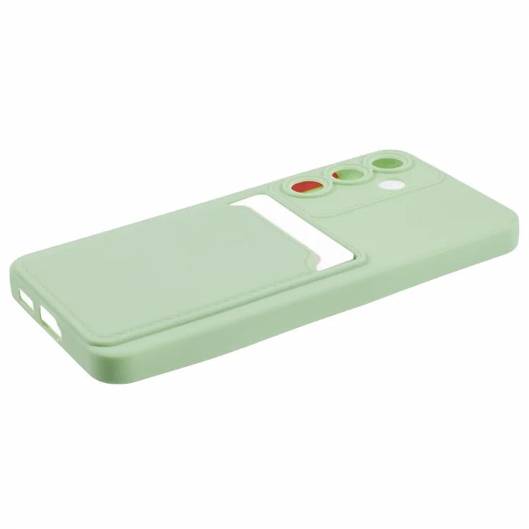 For Samsung Galaxy S24 Case Card Slot Matte Fingerprint-free Back Cover
