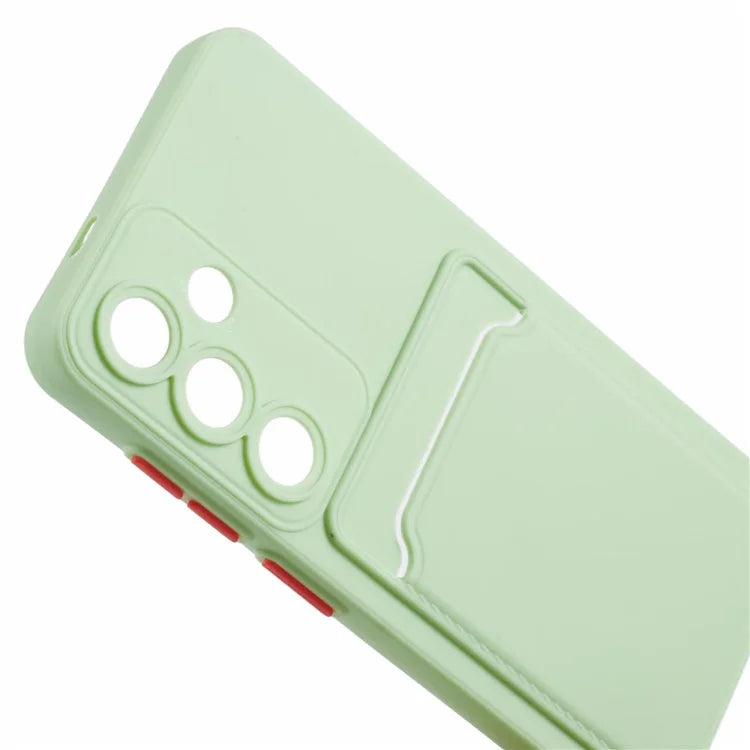 For Samsung Galaxy S24 Case Card Slot Matte Fingerprint-free Back Cover