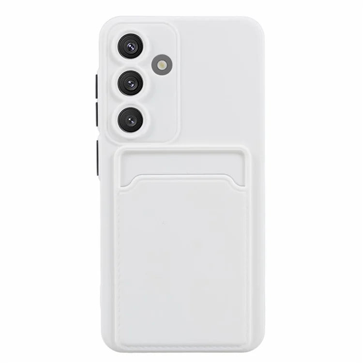 For Samsung Galaxy S24 Case Card Slot Matte Fingerprint-free Back Cover