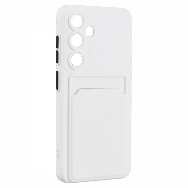 For Samsung Galaxy S24 Case Card Slot Matte Fingerprint-free Back Cover