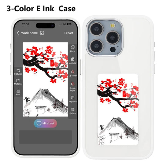 E Ink Cover for iPhone 15 Pro NFC Personalize Your Image