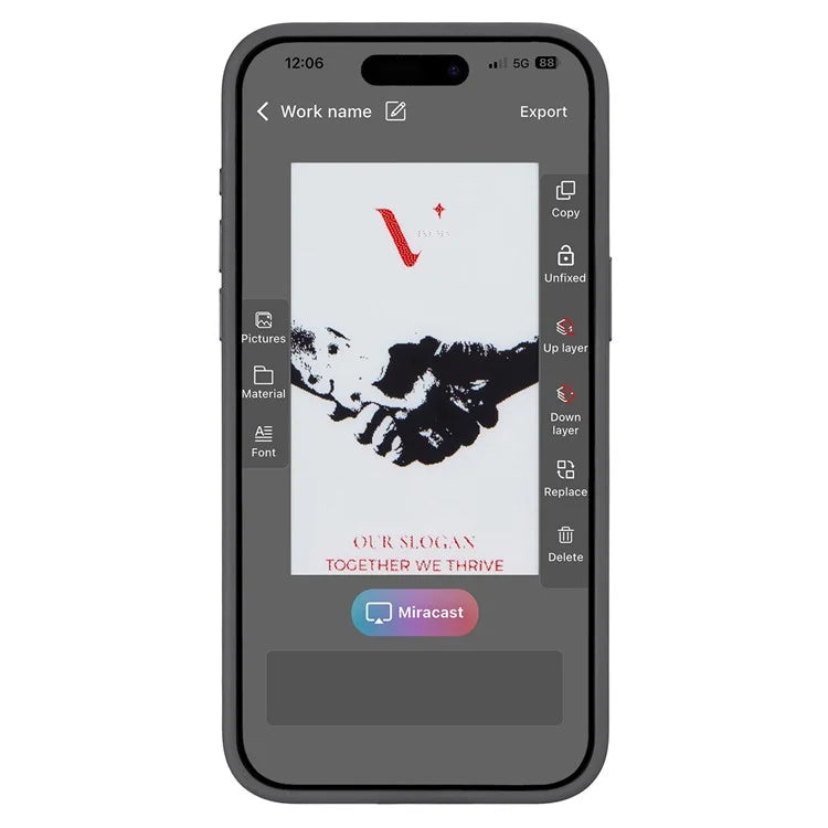 E Ink Case for iPhone 15 NFC Display Your Favorite Image
