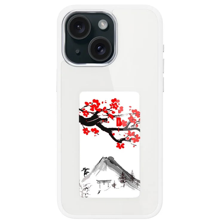 E Ink Cover for iPhone 15 NFC Display Any Image You Want