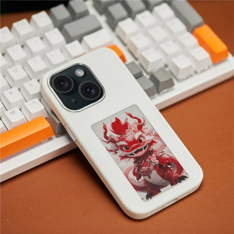 E Ink Cover for iPhone 15 NFC Display Any Image You Want
