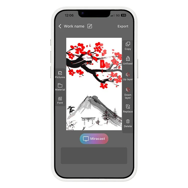 E Ink Cover for iPhone 14 / 13 NFC Display Any Image You Want