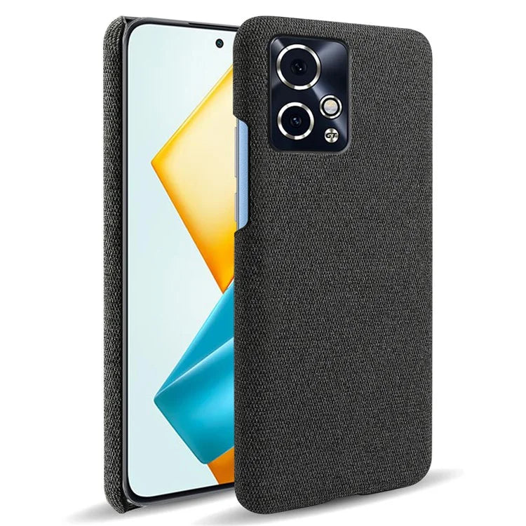 For Honor 90 GT 5G Phone Case Solid Color Hard PC+Cloth Phone Cover