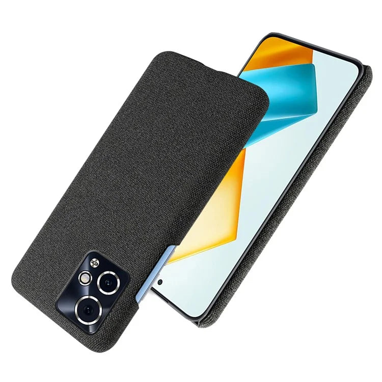 For Honor 90 GT 5G Phone Case Solid Color Hard PC+Cloth Phone Cover