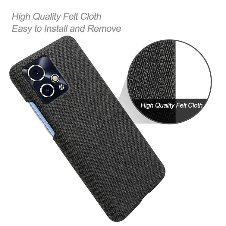 For Honor 90 GT 5G Phone Case Solid Color Hard PC+Cloth Phone Cover