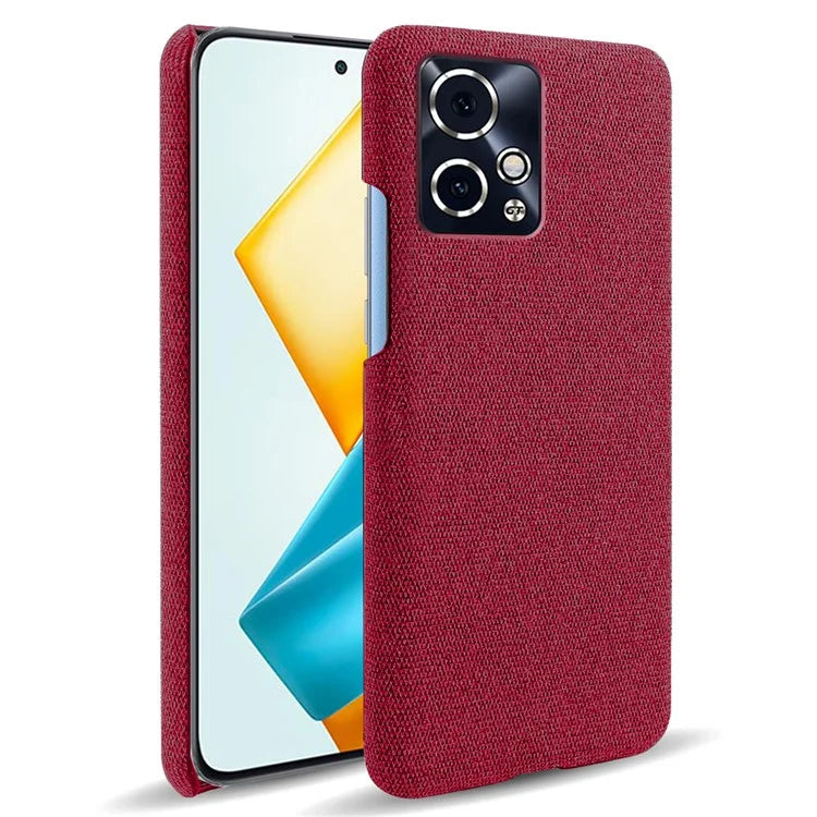 For Honor 90 GT 5G Phone Case Solid Color Hard PC+Cloth Phone Cover