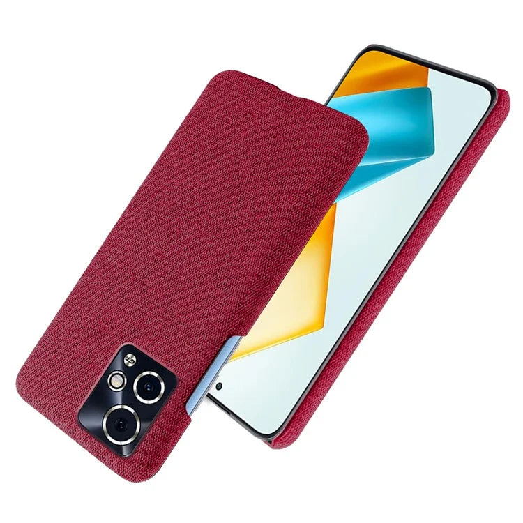 For Honor 90 GT 5G Phone Case Solid Color Hard PC+Cloth Phone Cover