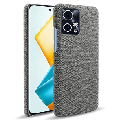 For Honor 90 GT 5G Phone Case Solid Color Hard PC+Cloth Phone Cover