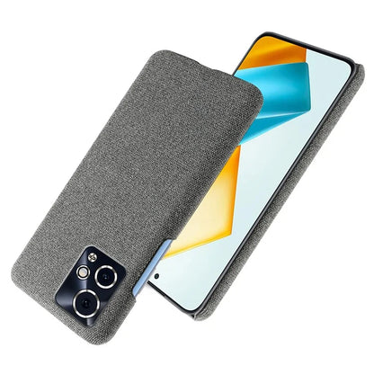 For Honor 90 GT 5G Phone Case Solid Color Hard PC+Cloth Phone Cover