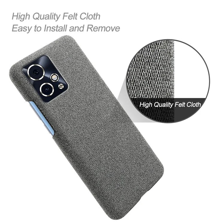 For Honor 90 GT 5G Phone Case Solid Color Hard PC+Cloth Phone Cover