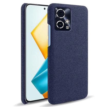 For Honor 90 GT 5G Phone Case Solid Color Hard PC+Cloth Phone Cover