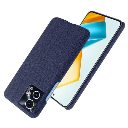 For Honor 90 GT 5G Phone Case Solid Color Hard PC+Cloth Phone Cover
