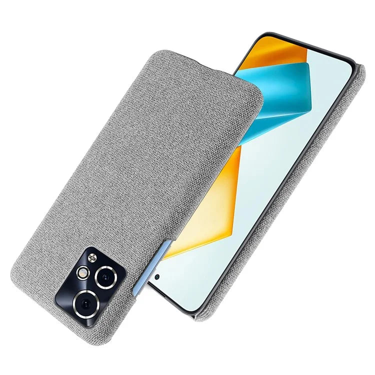 For Honor 90 GT 5G Phone Case Solid Color Hard PC+Cloth Phone Cover