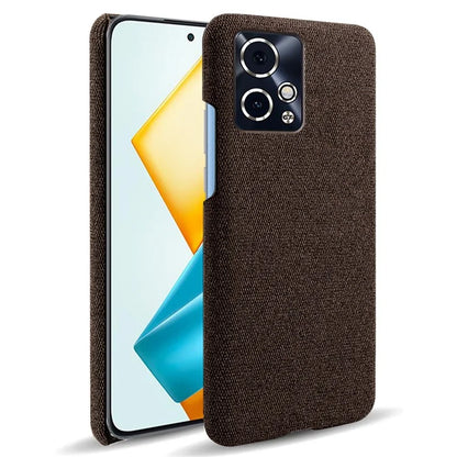 For Honor 90 GT 5G Phone Case Solid Color Hard PC+Cloth Phone Cover