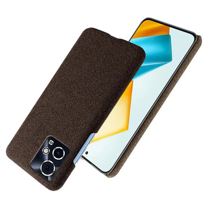 For Honor 90 GT 5G Phone Case Solid Color Hard PC+Cloth Phone Cover