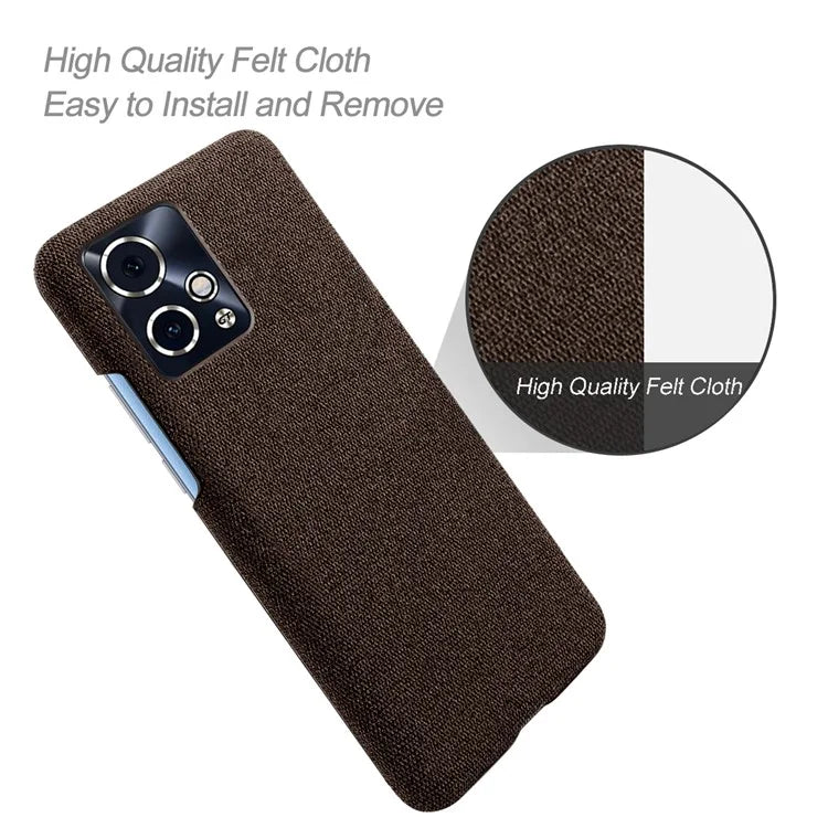 For Honor 90 GT 5G Phone Case Solid Color Hard PC+Cloth Phone Cover